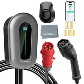 Chargeur EV Coolladen 11kW Wallbox Smart App Type2 400V 16A, Station de charge à domicile pour véhicules électriques EVSE avec courant réglable