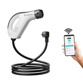 Chargeur EV portable Type 2, câble de charge 3,5 kW 16A, prise CEE, contrôle intelligent via application, courant réglable, étanche, câble de 3m/5m/10m – Compatible avec tous les modèles EV Y / 3 / S/X, ID.4, ID.5, i4