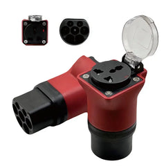 Station de charge publique Type 2 Adaptateur de décharge pour Schuko et prise universelle, 16 A EU Plug IEC 62196-2, Adaptateur de véhicule électrique pour charger des voitures, des motos et des scooters