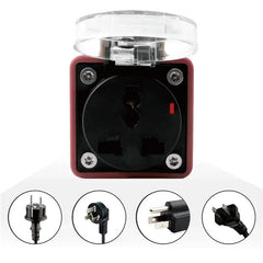 Station de charge publique Type 2 Adaptateur de décharge pour Schuko et prise universelle, 16 A EU Plug IEC 62196-2, Adaptateur de véhicule électrique pour charger des voitures, des motos et des scooters