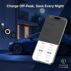 Coolladen Wallbox 11kW Contrôle via application & RFID, Type 2 vers CEE 16A 3 phases, Chargeur EV, Protection avancée fuite AC+DC (DDR type B)