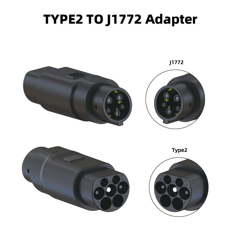 Type 2 à J1772 EV chargeur adaptateur 16A/32A connecteur de charge de véhicule électrique
