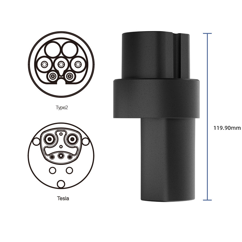 Type 2 vers TESA EV chargeur adaptateur 16A/32A connecteur de charge de véhicule électrique