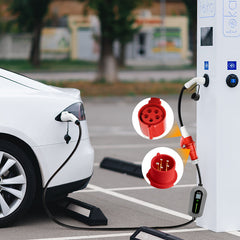 Type 2 fiche CEE16A prise, adaptateur pour chargeur 11KW EV pour puiser l'énergie de la station de charge