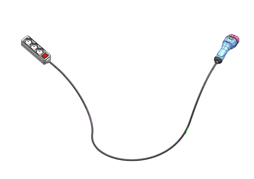Adaptateur Véhicule à Charger (V2L) pour MG et BYD, adaptateur de décharge de véhicule électrique 16A Type 2 vers prise Schuko avec câble de 5 mètres